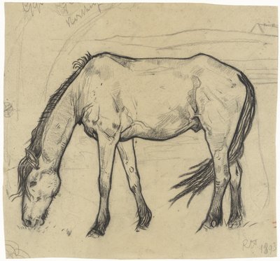 Betande häst i Noordwijk av Richard Nicolaüs Roland Holst