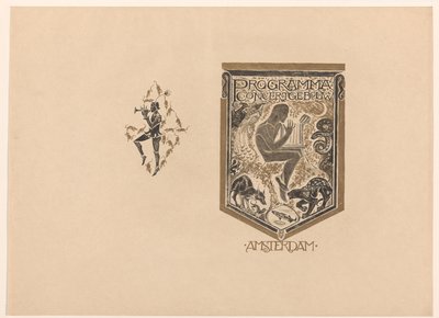 Omslagsdesign för: Concertgebouw Amsterdam Program av Richard Nicolaüs Roland Holst