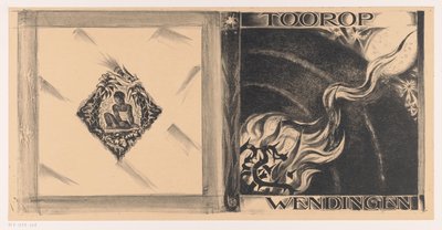 Omslagsdesign för: Wendingen, Tooropnummer, 1928 av Richard Nicolaüs Roland Holst