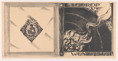 Omslagsdesign för: Wendingen, Toorop nummer, 1928 av Richard Nicolaüs Roland Holst