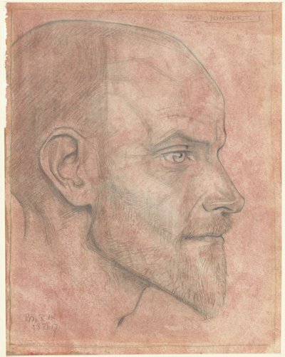 Porträtt av Jack. Jongert, från sidan av Richard Nicolaüs Roland Holst