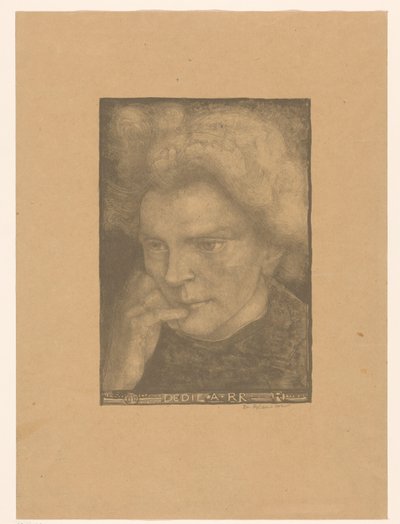Porträtt av en okänd kvinna Dedie A RR (titel på objekt) av Richard Nicolaüs Roland Holst