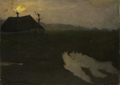 Landskap i månsken av Richard Nicolaus Holst Roland
