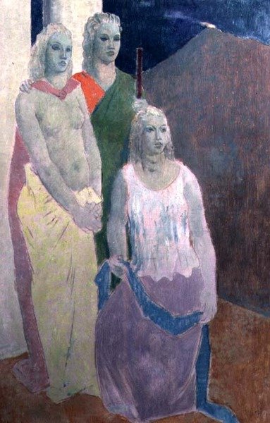 Three Sisters (olja) av Richard Norman Shaw