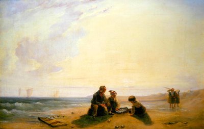 Franska kustscenen av Richard Parkes (attr. to) Bonington