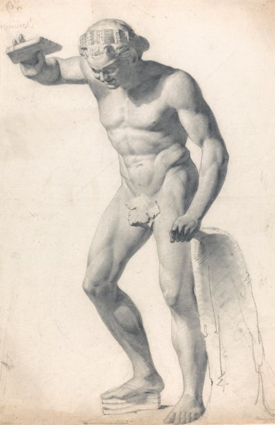 En faun med rör av Richard Parkes Bonington