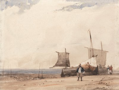 Strandscen av Richard Parkes Bonington
