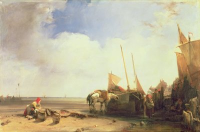Kustscen i Picardie, ca 1826 (olja på duk) av Richard Parkes Bonington