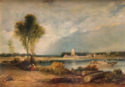 Landskap i Normandie, 1800-talet 1934 av Richard Parkes Bonington