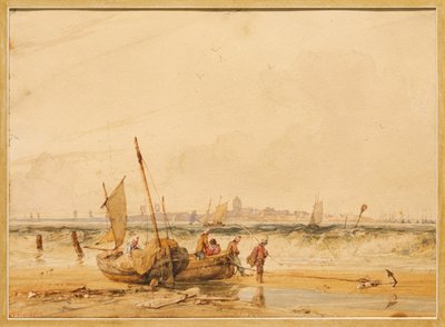 Le Crotoy av Richard Parkes Bonington