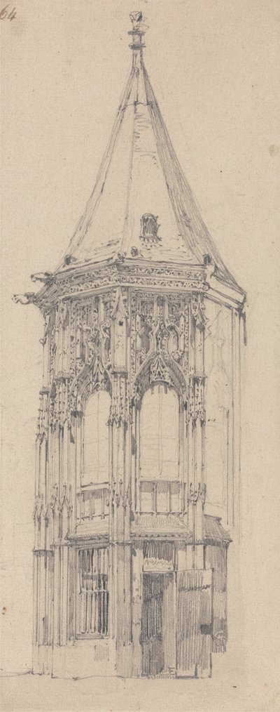 Justitiepalatset, Rouen av Richard Parkes Bonington