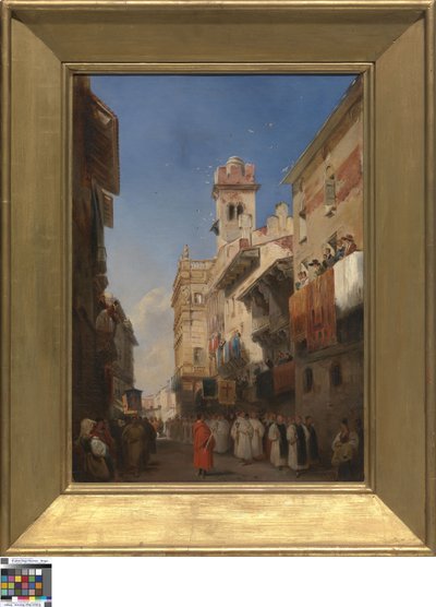Procession i Verona av Richard Parkes Bonington