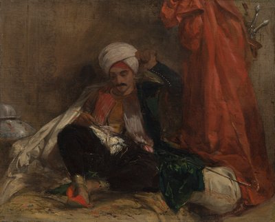 Sittande turk av Richard Parkes Bonington