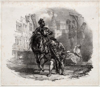 Flykten från Argyle Castle, 1826. av Richard Parkes Bonington