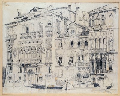 Canal Grande, Venedig, ca 1826 (penna) av Richard Parkes Bonington