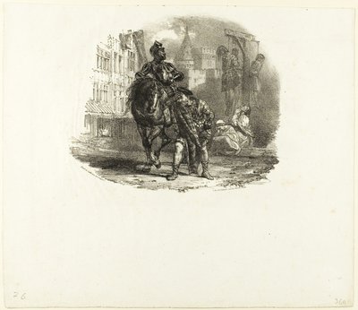 De hängda av Richard Parkes Bonington