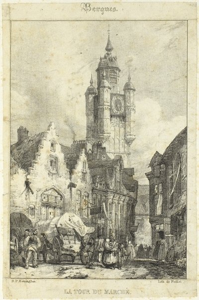 Tornets marknadsplats av Richard Parkes Bonington