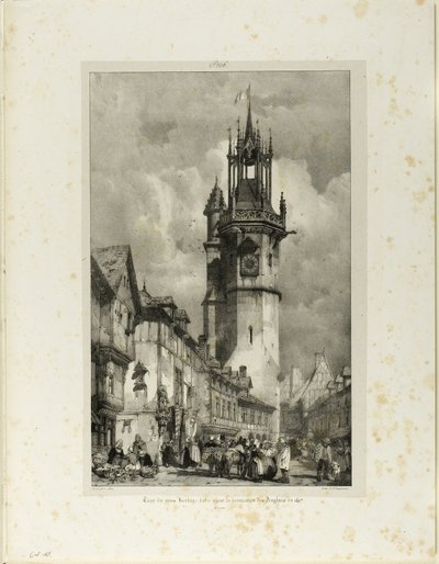 Stort klocktorn av Richard Parkes Bonington