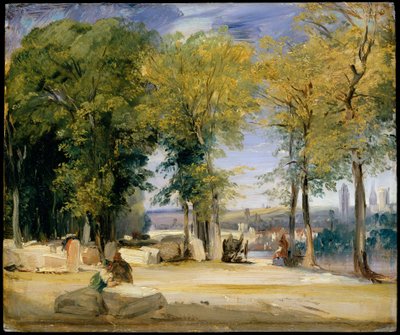 Utsikt nära Rouen av Richard Parkes Bonington