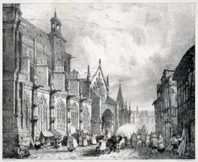Pittoreska och romantiska resor i det antika Frankrike, Normandie..., 1824. av Richard Parkes Bonington