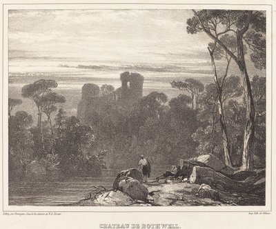 Chateau de Bothwell av Richard Parkes Bonington after Francois Alexandre Pernot