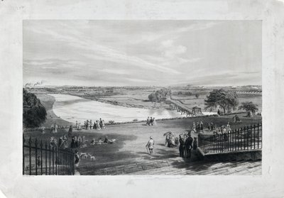 Avenham  Miller Park, ca 1870 (tonad litografi på papper) av Richard Parminter Cuff