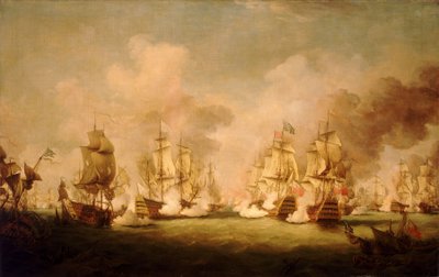 Slaget vid Barfleur av Richard Paton