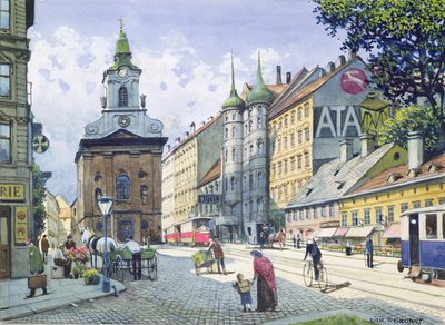 Skorstensfejarkyrkan, Wiedner Hauptstrasse, Wien av Richard Pokorny