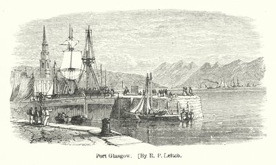 Port Glasgow (gravyr) av Richard Principal (after) Leitch