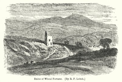 Ruins of Wheal Fortune (gravyr) av Richard Principal (after) Leitch