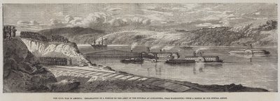 Inbördeskriget i Amerika, Ombordstigning av en del av Army of the Potomac i Alexandria, nära Washington av Richard Principal Leitch