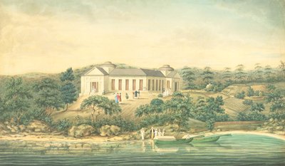 Henrietta Villa, Point Piper, hem för kapten John Piper, 1820 (wc) av Richard Read