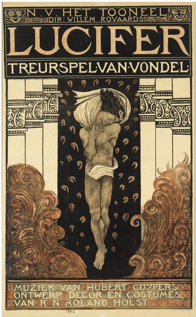 Affisch för pjäsen Lucifer, 1910 av Richard Roland Holst