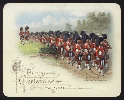 Cameron Highlanders (chromolitho) av Richard Simkin