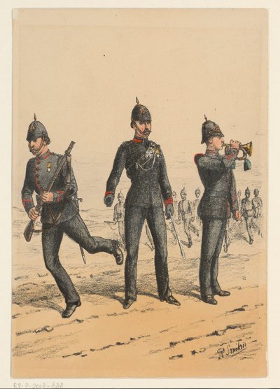Tre brittiska soldater Nio representationer av brittiska militäruniformer (serietitel) av Richard Simkin