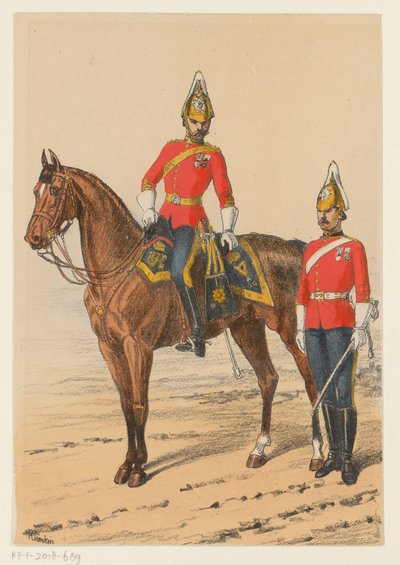 Två brittiska soldater Nio representationer av brittiska militäruniformer (serietitel) av Richard Simkin