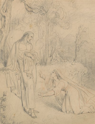 Kristus visar sig för Maria Magdalena (Joh 20:13-14) av Richard Westall