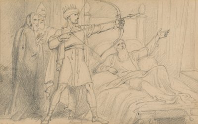 Elisa på sin dödsbädd (2 Kungaboken 12:17) av Richard Westall
