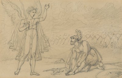 Josua och ängeln (Josua 5:13) av Richard Westall