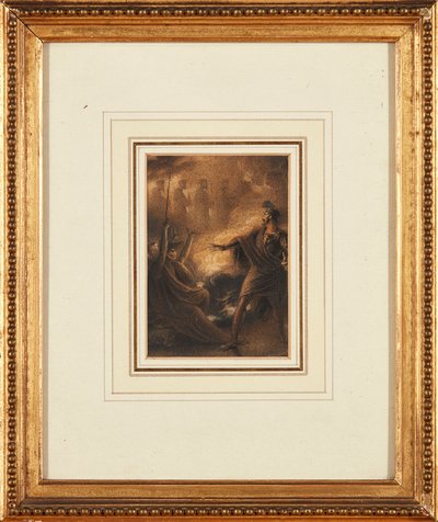 The Vision of the Descendants of Banquo (bläck och akvarell) av Richard Westall