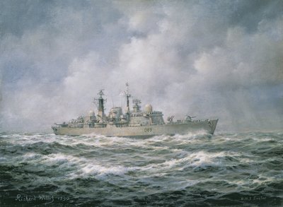 H.M.S. Exeter at Sea, 1990 av Richard Willis