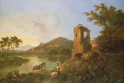 Ciceros villa (olja på duk) av Richard Wilson