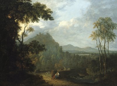 Slottet Dinas Bran, nära Llangollen II, ca 1770 (olja på duk) av Richard Wilson
