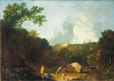 Fjärrvy över Maecenas villa i Tivoli av Richard Wilson