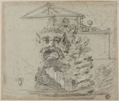 "Il Mascherone", en fontän i rocaillestil på Villa Borgheses tomt av Richard Wilson