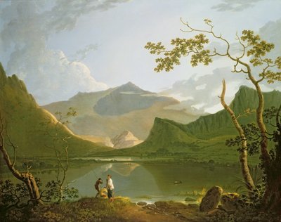 Snowdon (olja på duk) av Richard Wilson