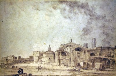 Diocletianus bad, Rom av Richard Wilson