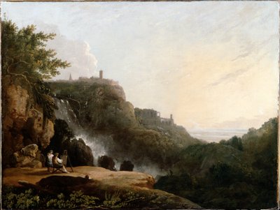 Utsikt över Tivoli: Cascatelle och "Maecenas villa" av Richard Wilson