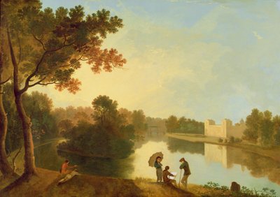 Wilton House från sydost, ca 1758-60 (olja på duk) av Richard Wilson
