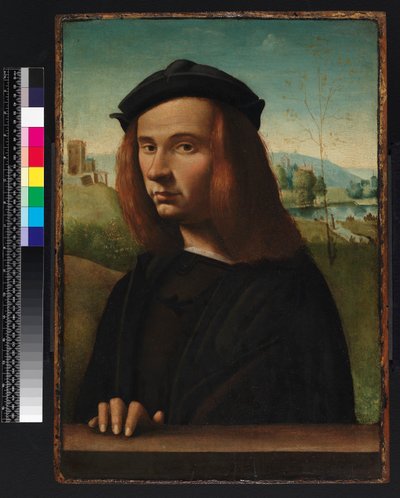 Porträtt av en ung man, 1500 av Ridolfo Ghirlandaio